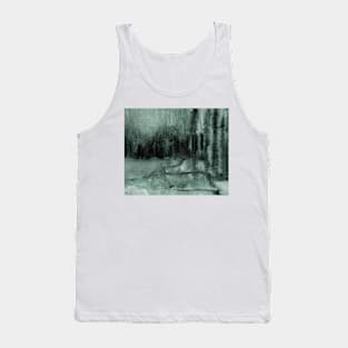 Abstract Oil Painting Granite Green 12c1 Tank Top